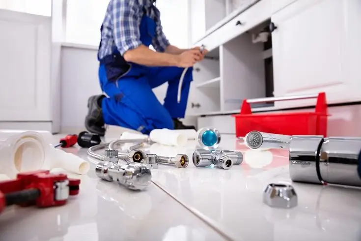 Our first plumbing team in 2015
